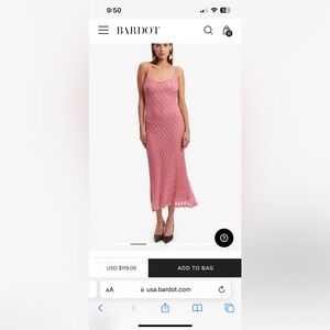 Bardot Adoni Square Neck Textured Floral Mesh Midi Slip Dress